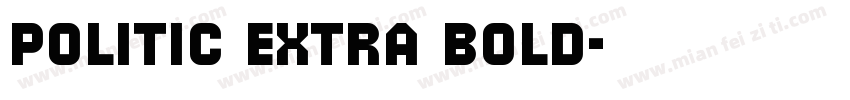 politic extra bold字体转换